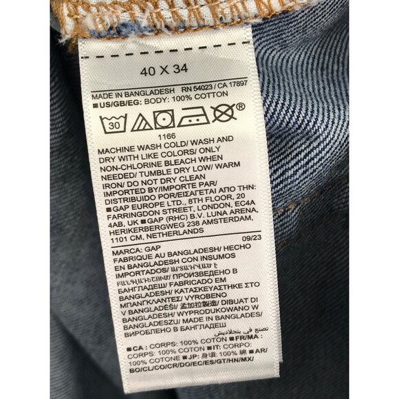 GAP Mens Denim Jean Original Straight Leg 40X34 NEW - Picture 7 of 7